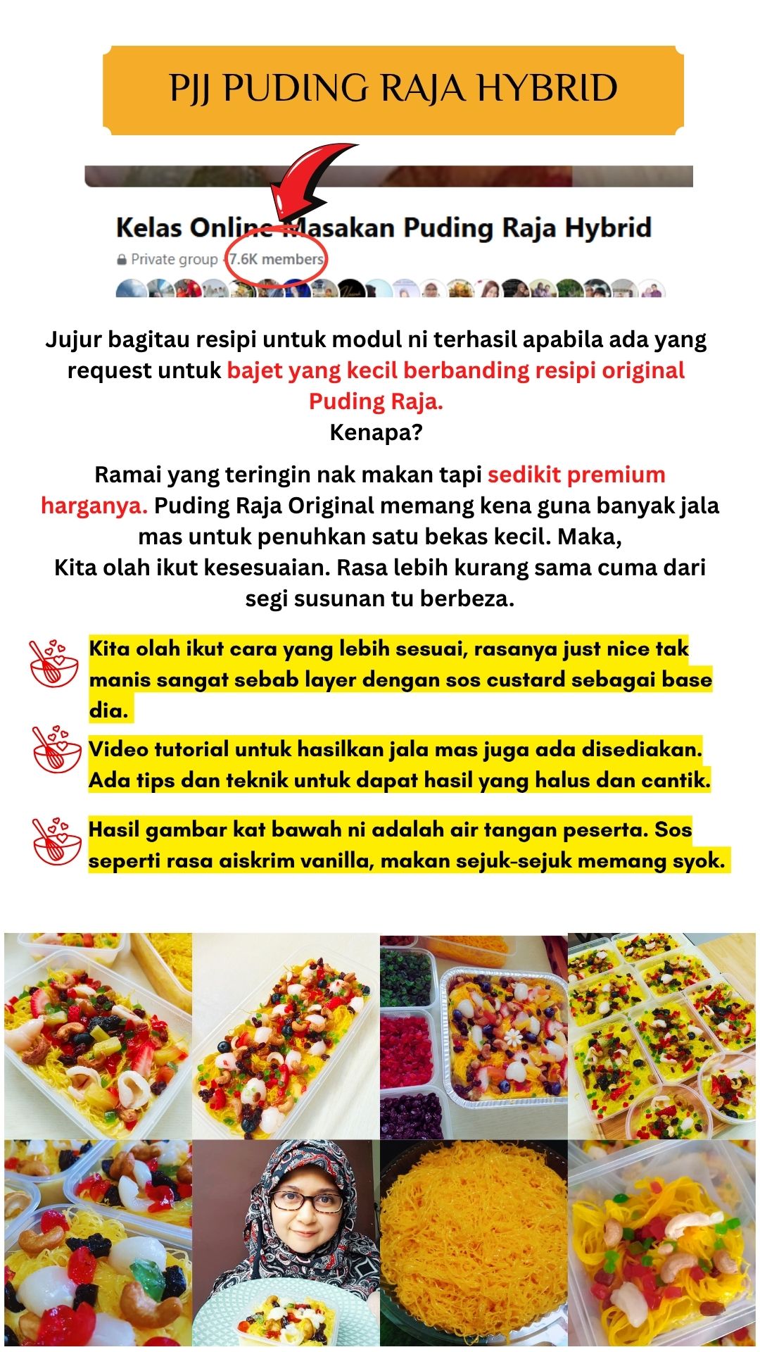 PJJ Puding Raja Custard (Teknik Hybrid)